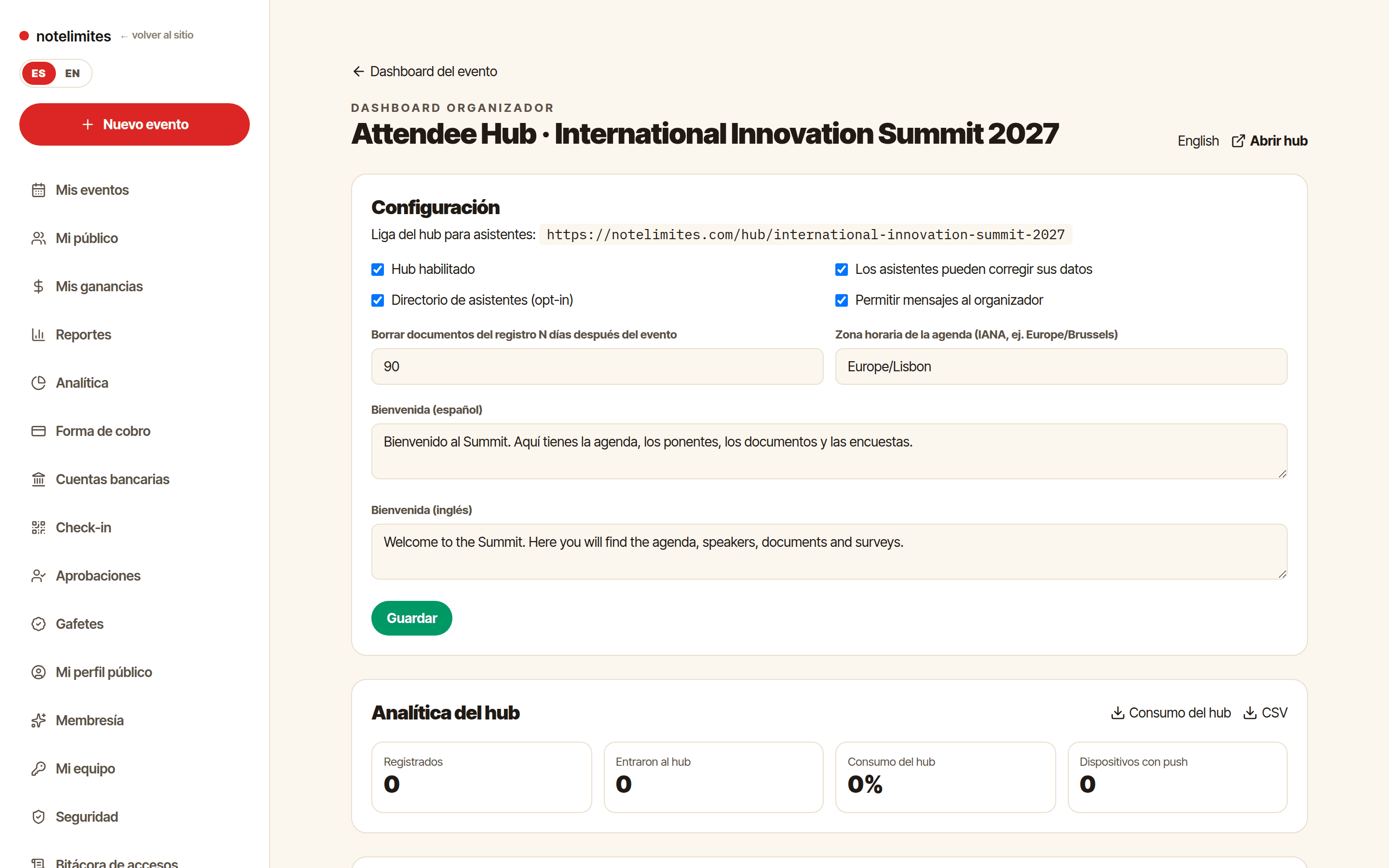 Attendee Hub